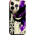 Miniatyrbild 1 av 3: Kompatibelt Mobilskal till Apple iPhone 14 Pro Shadow Spirit mörk japansk kalligrafi design med lila eld brush strokes och kraftfull energi