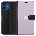 Pikkukuva 1 / 3: Yhteensopiva Lompakkokotelo Apple iPhone 12 mini Lila Pilvi - minimalistinen pilvi lila taustalla