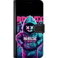Pikkukuva 3 / 3: Yhteensopiva Lompakkokotelo Samsung Galaxy S22 Ultra 5G Roblox Hoodie Legend Mystinen Roblox-hahmo sinisessä hupparissa, jossa on futuristinen neonva