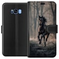 Miniatyrbilde 1 av 3: Kompatibelt Lommeboketui til Samsung Galaxy S8 Springende Hest