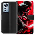 Pikkukuva 1 / 3: Yhteensopiva Lompakkokotelo Xiaomi 12 Pro Darth Vader punaisella valomiekalla, voimakas futuristinen design, joka on saanut inspiraationsa galaksin p