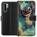 Miniatyrbillede 1 af 3: Kompatibel Tegnebogsetui til Huawei P30 Pro Glad blåt fantasivæsen, der leger i krystalklart vand, tropisk stemning