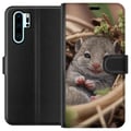 Miniatyrbillede 1 af 3: Kompatibel Tegnebogsetui til Huawei P30 Pro Råtta Leende Djurmotiv Stadsmotiv Urban Grafisk Design