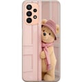 Miniatyrbilde 1 av 3: Kompatibelt Mobildeksel til Samsung Galaxy A23 Beige bamse med hatt og skjerf, romantisk lys design med varm tone og en myk, stilren følelse