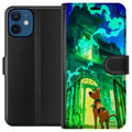 Pikkukuva 1 / 3: Yhteensopiva Lompakkokotelo Apple iPhone 12 mini Scooby Doo kummitustalo-juliste sarjakuva mysteeri koira aave vihreä karmiva Halloween retro sarja t