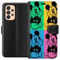 Miniatyrbilde 1 av 3: Kompatibelt Lommeboketui til Samsung Galaxy A53 5G Disney Mikke Mus plakat popkunst fargerik tegnefilm retroserie Andy Warhol-stil klassisk figurkuns