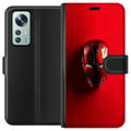 Miniatyrbillede 1 af 3: Kompatibel Tegnebogsetui til Xiaomi 12 Iron Man Marvel hjelm plakat Avengers Tony Stark maske rød superhelt retro tegneserieillustration design