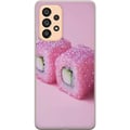 Miniatyrbilde 1 av 3: Kompatibelt Mobildeksel til Samsung Galaxy A53 5G Sushi plakat rosa glitter kawaii japansk mat rull ris fisk estetisk mattedesign søt Japan kunst