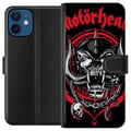 Miniatyrbilde 1 av 3: Kompatibelt Lommeboketui til Apple iPhone 12 Motörhead-dødningehode i rødt og svart, hardrockdesign for fans av klassisk metal og energi