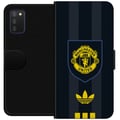 Miniatyrbilde 1 av 2: Kompatibelt Lommeboketui til Samsung Galaxy A03s Manchester United plakat Adidas våpenskjold fotballklubb Premier League logo gul svart retro design