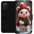 Miniatyrbilde 1 av 2: Kompatibelt Lommeboketui til Samsung Galaxy A03s Julebjørn rød lue søt bjørn lite grantre kawaii koselig vinter skog festlig jul kunstplakat
