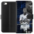 Miniatyrbild 1 av 3: Kompatibelt Plånboksfodral till Apple iPhone 5 Kylian Mbappé Real Madrid Frankrike extrem fart stark teknik och otroligt målsinne som gör honom livsf