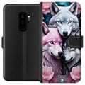 Miniatyrbillede 1 af 3: Kompatibel Tegnebogsetui til Samsung Galaxy S9+ Ulve