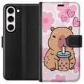 Pikkukuva 1 / 3: Yhteensopiva Lompakkokotelo Samsung Galaxy S23 Kawaii Capybara Sydän Anime-tyyli Söpö Suunnittelu Eläinaihe TikTok Suosittu Lahja Tyttö