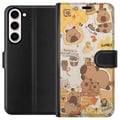 Pikkukuva 1 / 3: Yhteensopiva Lompakkokotelo Samsung Galaxy S23+ Kawaii capybara mobilskal med gulliga djurmotiv