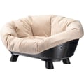 Miniatyrbillede 1 af 6: Kurv - FERPLAST - SOFA TRONE 4 - Med hynde - Sort