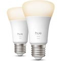 Miniatyrbillede 4 af 6: Pakke med 2 A60 tilsluttede LED-p�rer - PHILIPS HUE - Varmt hvidt lys - 2700K - E27-fatning - 9,5W - 1100 lumen