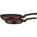 Pikkukuva 1 / 6: 2 paistinpannun setti - Induktioyhteensopiva - GSW - TERRA - � 24 ja 28 cm - 3 mm taottua alumiinia - Punainen