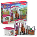 Miniatyrbillede 1 af 5: �ske med hannoveranerhoppe og australsk hyrdehund, hestefigur og tilbeh�r, SCHLEICH 72218 Horse Club, 5 �r