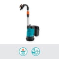 Miniatyrbillede 4 af 6: GARDENA Pumpe til regnvandsopsamler 2000/2 18V P4A