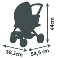Miniatyrbillede 5 af 6: SMOBY Maxi-Cosi klapvogn + barnevogn beige til 3 �r