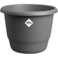 Miniatyrbild 1 av 4: Blomkruka - ELHO - Amiga Round 40 - Svart - Ø 39 x H 29 cm - Utomhus - 100% återvunnet