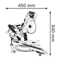Miniatyrbild 6 av 6: BOSCH PROFESIONNAL GCM 8 SDE radiell geringssåg - 261 mm - 30 mm - 1600W