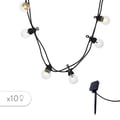 Pikkukuva 1 / 6: LUMIJARDIN Solar garland 10 LED-lamput - L�mmin valkoinen - Juhla kirkas aurinko