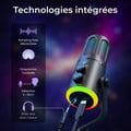 Pikkukuva 3 / 6: RGB-pelimikrofoni suoratoistoon - THE G-LAB - K-MIC-NEON - Usean alustan ja ohjelmiston yhteensopiva - Ammattimainen ��nenlaatu - Musta