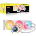 Miniatyrbillede 2 af 5: PC-k�ling - CORSAIR - CW-9061026-WW - iCUE LINK TITAN 360 RX LCD Hvid AIO