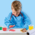 Pikkukuva 3 / 5: Ensimm�inen - Ensimm�inen sormimaalaussarjani esiliinalla - SES CREATIVE