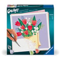 Miniatyrbild 1 av 6: CreArt 20x20 cm Bukett tulpaner, kreativ fritid, vuxen, måla efter siffror, 25518, Ravensburger