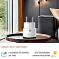 Pikkukuva 3 / 6: Mini �lypistorasia - KONYKS - Priska Max musta FR - Wi-Fi+BT - 16A - valkoinen