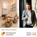 Pikkukuva 5 / 6: Mini �lypistorasia - KONYKS - Priska Max musta FR - Wi-Fi+BT - 16A - valkoinen