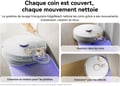 Miniatyrbillede 2 af 6: NARWAL Freo X10 Pro - Robotst�vsuger og moppe - 11.000 Pa - Dobbelt luftstr�m, anti-filtring - Selvrensende og t�rrende
