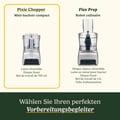 Pikkukuva 2 / 5: S�hk�inen silppuri - CUISINART - CCH32E Pixie -silppuri - 250 W - 0,7 L - Harmaa