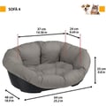 Miniatyrbillede 5 af 5: Kurv - FERPLAST - SOFA 4 - Med m�nstret hynde 1