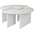 Miniatyrbillede 1 af 6: Sofabord - MOIRA - Rundt - Naturhvid - 90 x 90 x 41 cm
