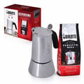 Miniatyrbillede 1 af 5: Italiensk kaffemaskine + 1 kaffe Perfetto Moka Classico - BIALETTI - VENUS - 6 kopper - 0,30 L - Pakke med 250 g - Sølv