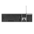 Miniatyrbillede 1 af 5: Kablet tastatur - Bluestork - KB Mac - Azerty - Mac kompatibel - Sort