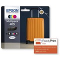 Miniatyrbillede 3 af 4: Pakke med 4 bl�kpatroner - 405 Ultra Ink - EPSON - WorkForce WF-7830, 7835, 7840, WorkForce Pro WF-3820, 3825, 4820, 4825, 4830