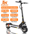Miniatyrbillede 11 af 11: KuKirin M4 Max el-scooter med 10-tommer dæk, 800W navmotor, 45 km/t, lang rækkevidde, med sadel