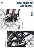 Miniatyrbild 11 av 11: OneSport OT16-2 Vuxen fällbar genomgående elcykel, 48V 17Ah batteri, 250W motor, Shimano 7-växlad.