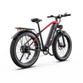 Miniatyrbild 5 av 5: Duotts ​​F26 Lite terrängcykel, 750W motor, max 50 km/h, 18AH batteri, räckvidd 45–90 km, Shimano 7-växlad, svart/röd