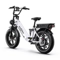 Miniatyrbild 2 av 9: OneSport OT08 Pro 20'' elcykel, 500W motor, 2*18AH dubbla batterier, Shimano 7-växlad, hydraulisk broms, stöd för Bluetooth-anslutning APP