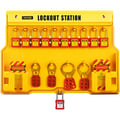 Miniatyrbillede 2 af 10: Lockout Tagout Sæt, 58-delt elektrisk sikkerhedssæt, 39,4x55,9 cm