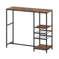 Miniatyrbillede 4 af 8: Barbord, 121x41x105 cm, Brun, Sort , Star