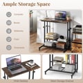 Miniatyrbillede 7 af 8: Mobilstander, 80x50x63-89 cm, Brun , Star