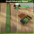 Miniatyrbillede 6 af 7: Golf Putting Mat, 25×3×1 cm, Brun Grøn , Star