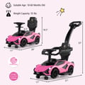 Miniatyrbillede 4 af 8: Gålegetøj Klapvogn, Licenst Lamborghini, 37x17x33 cm, Lyserød , Star